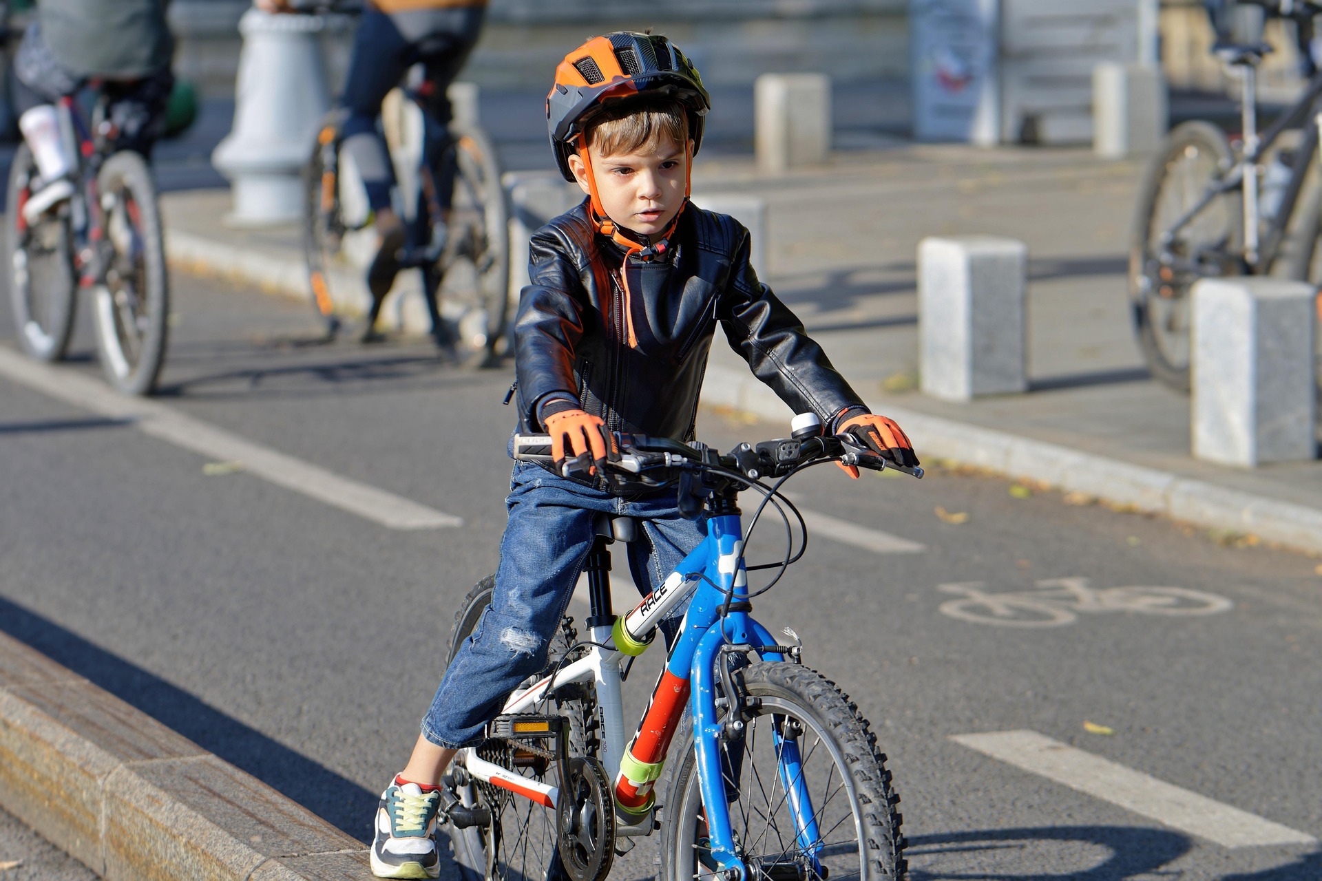 Radfahrtraining an der Grundschule am Kehlbach